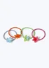Muse 4 Pack Multi Colour Flower Hair Bobbles - One Size Image 2