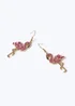 Muse Pink Flamingo Earrings - One Size Image 2