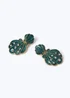 Muse Blue Oyster Earrings - One Size Image 2