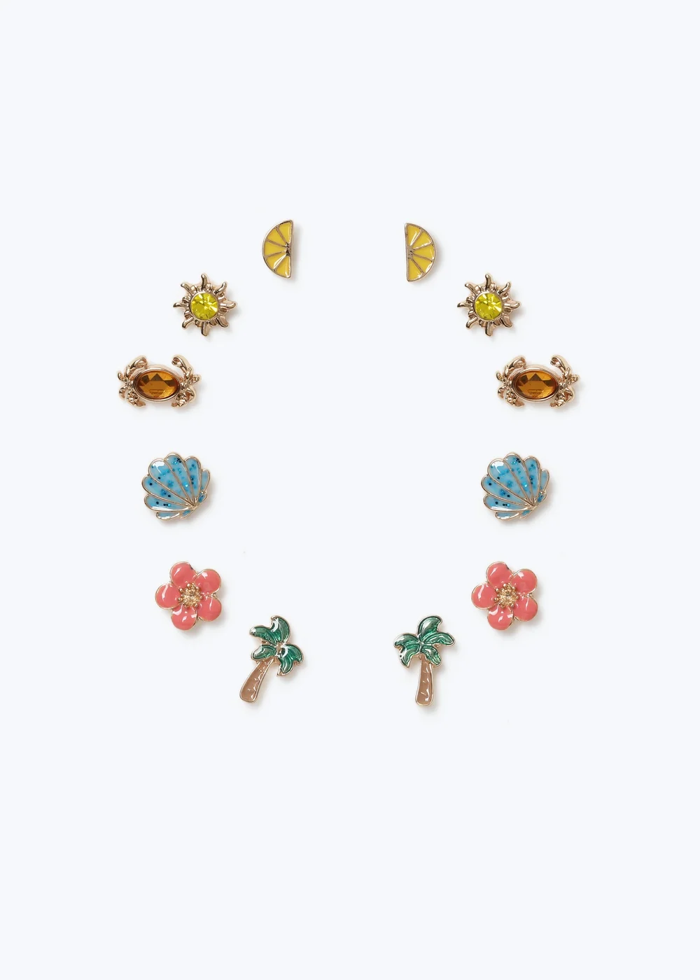 6 Pack Muse Summer Holiday Earrings - One Size Image 1
