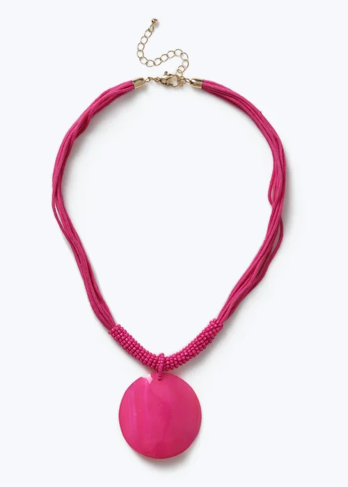 Muse Pink Shell Necklace - One Size Image 1