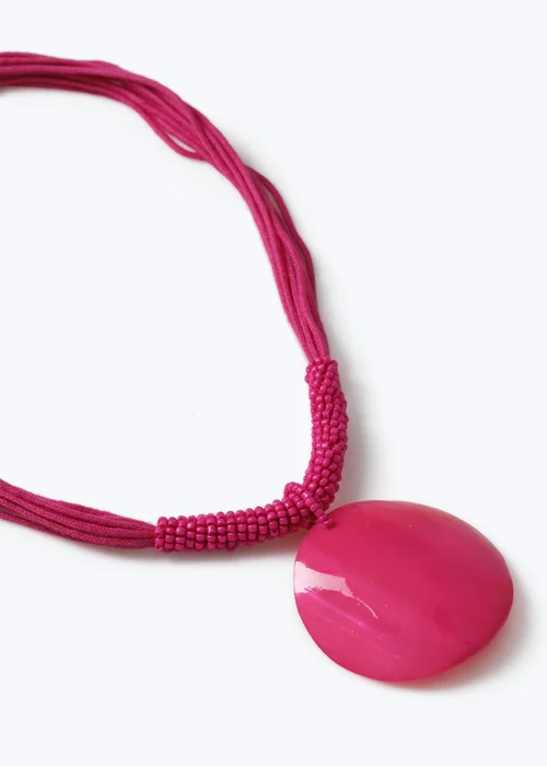 Muse Pink Shell Necklace - One Size Image 2