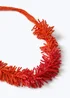 Muse Orange Ombre Beaded Necklace - One Size Image 2