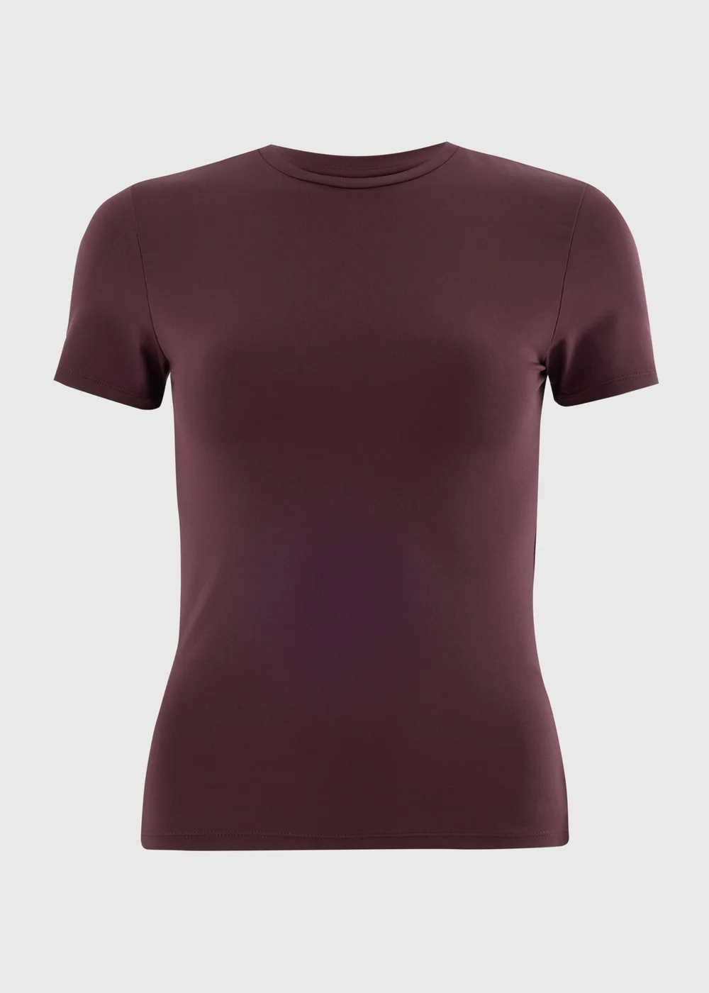 Souluxe Burgundy Fitted Sports T-Shirt - 10 Image 2
