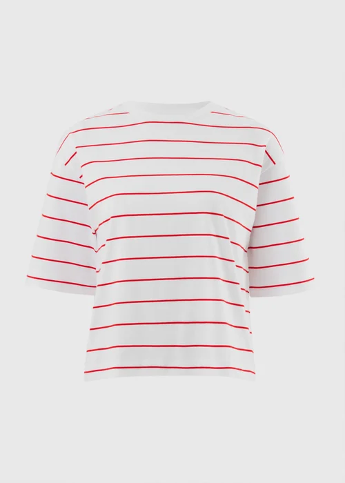 Red Stripe Boxy Top - S Image 4