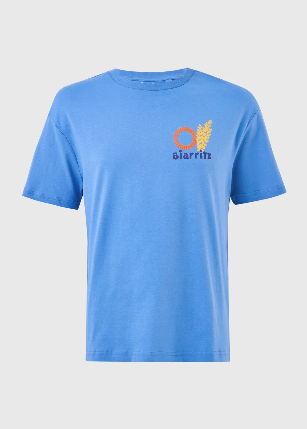Blue Biarritz Back Graphic T-Shirt - S Image 4