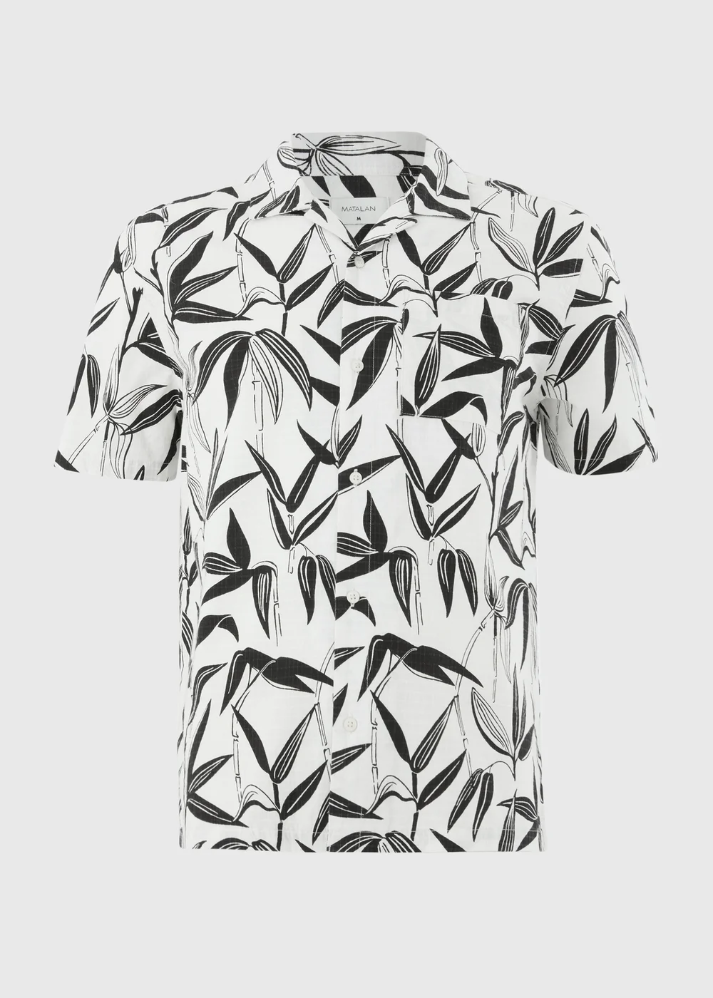 Ecru Foliage Printed Shirt - M Image 4