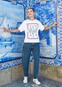 Yumi White Cotton Summer Motif T-Shirt - M Image 4
