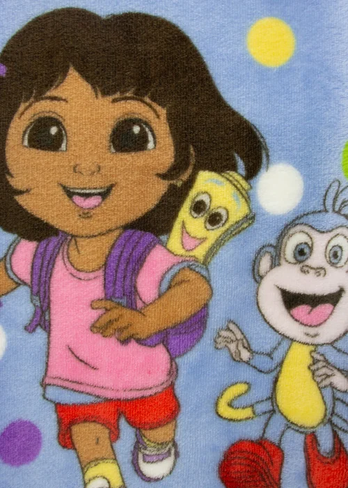 Dora The Explorer Hola Pink Fleece Blanket - 100 x 150 Image 4