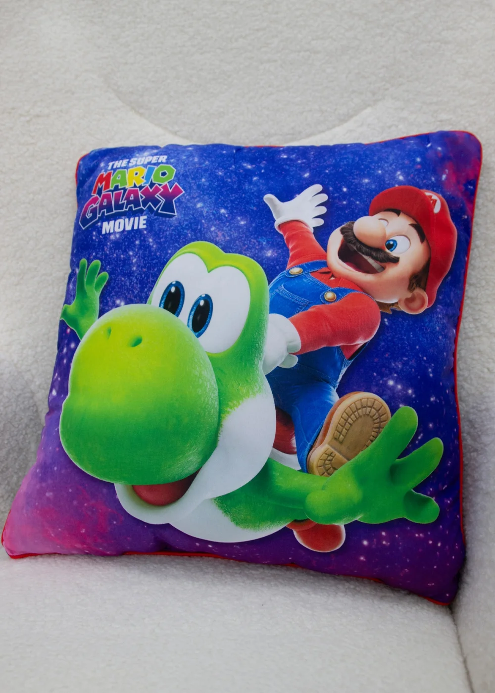 Nintendo Super Mario Movie 2 Lessgo Multicolour Square Cushion - One Size Image 1