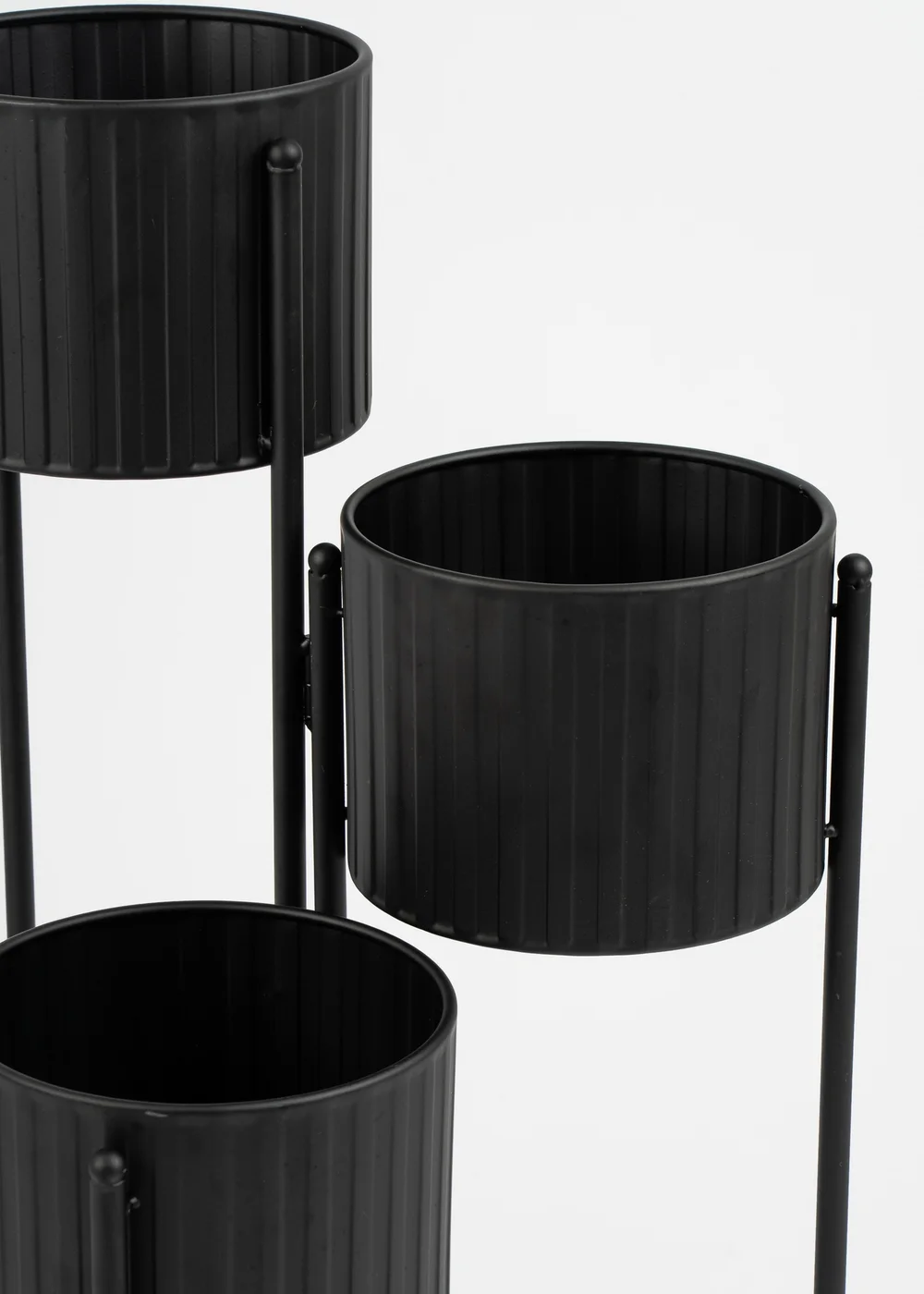 Scottish Everlastings Set of 3 Indoor/Outdoor Black Planters - One Size Image 2