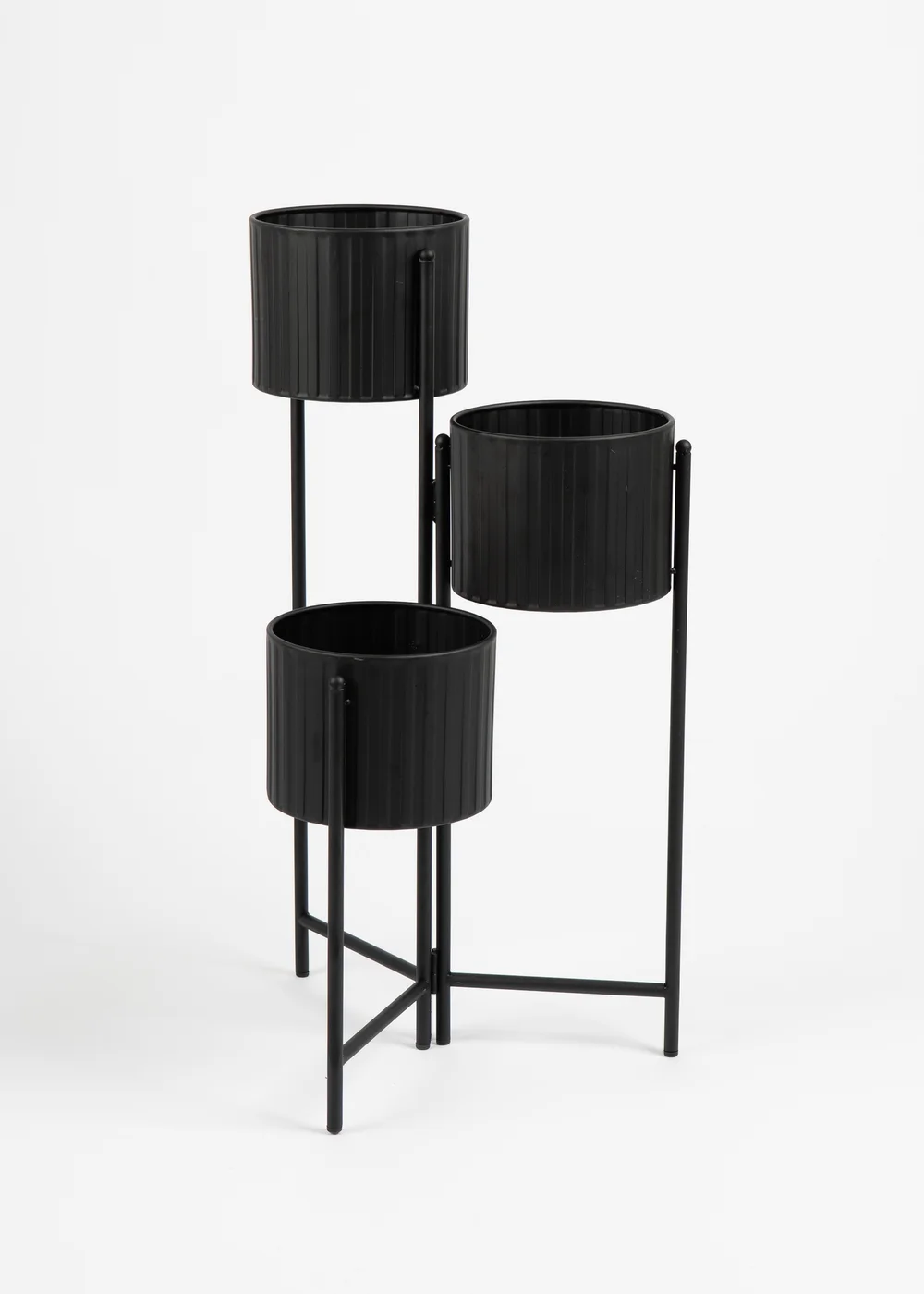 Scottish Everlastings Set of 3 Indoor/Outdoor Black Planters - One Size Image 1