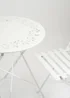 Scottish Everlastings White Metal Bistro Set - One Size Image 2