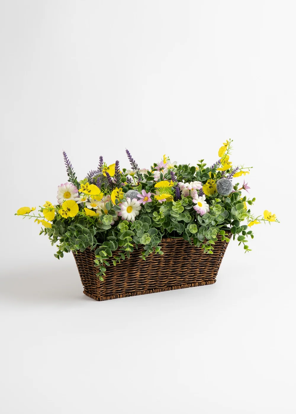Scottish Everlastings Yellow Mixed Floral Outdoor Planter (50cm) - One Size Image 1