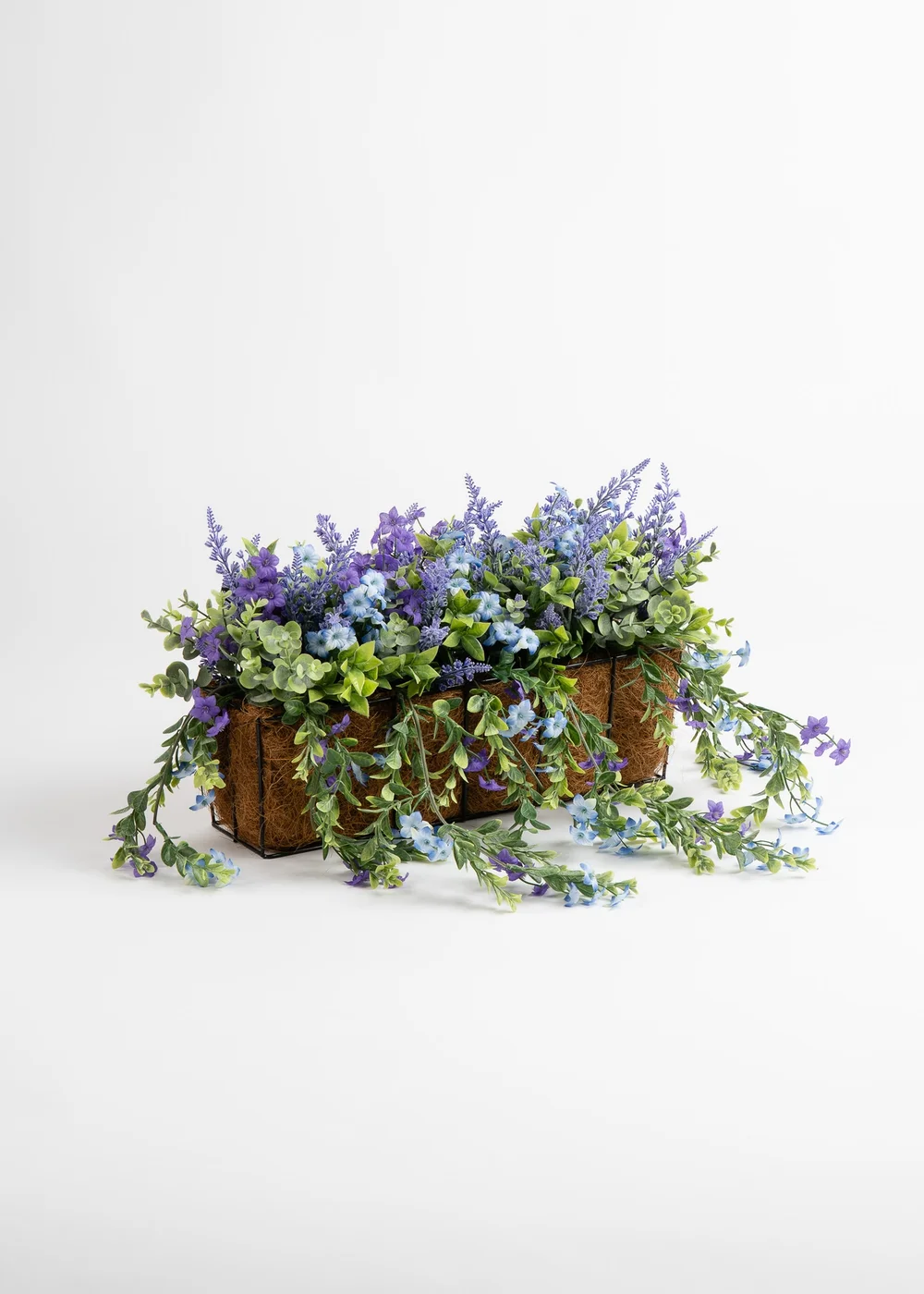 Scottish Everlastings Purple Mixed Trailing Outdoor Window Hanging Trough (55cm) - One Size Image 1