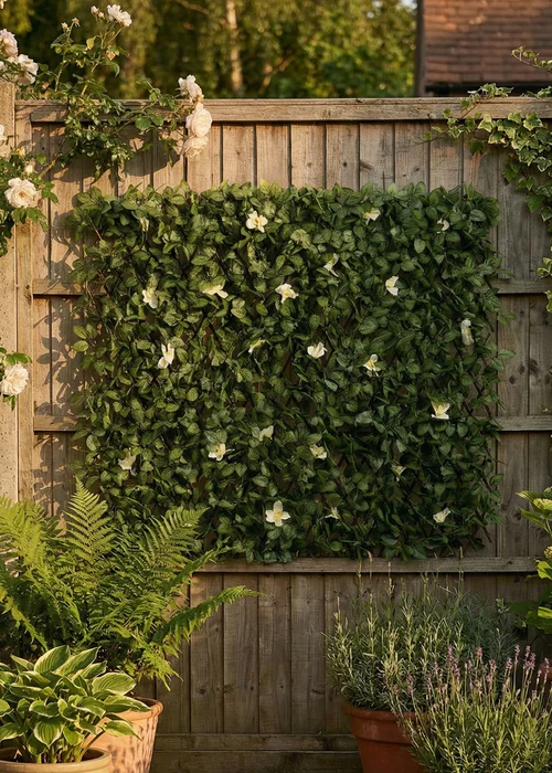 Scottish Everlastings Anti-UV White Clematis Expanding Trellis 180x90cm - One Size Image 3