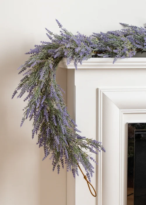 Scottish Everlastings Trailing Lavender Garland (183cm) - One Size Image 3