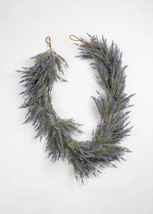 Scottish Everlastings Trailing Lavender Garland (183cm) - One Size Image 1
