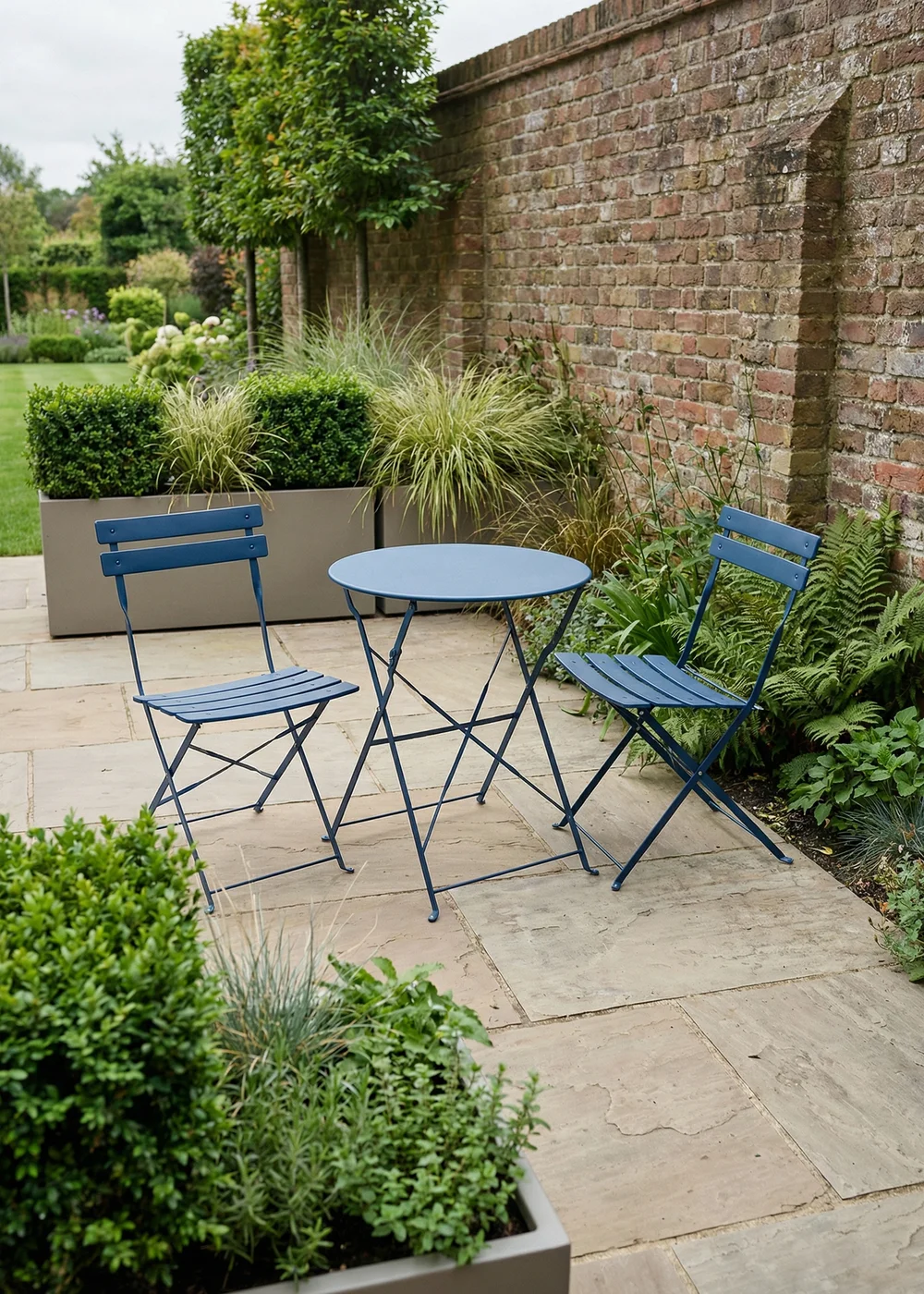 Scottish Everlastings Blue Metal Bistro Set - One Size Image 3