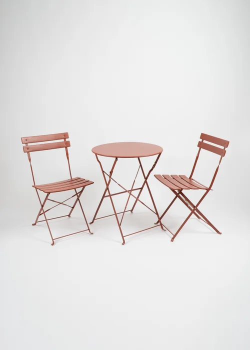 Scottish Everlastings Burnt Orange Metal Bistro Set - One Size Image 2