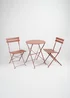 Scottish Everlastings Burnt Orange Metal Bistro Set - One Size Image 2