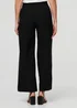 Izabel London Black High Waist Wide Leg Smart Trousers - 10 Image 3