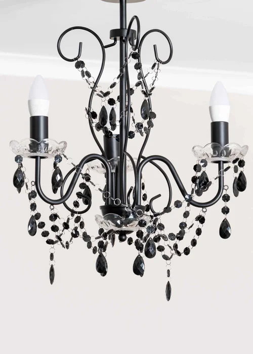 ValueLights Viscount Black Pendant Light (57cm x 45cm x 45cm) - One Size Image 4