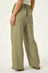 Roman Khaki Petite Stripe Pull On Stretch Trouser - 14 Image 3