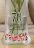 Personalised Memento Company Floral Big Age Waisted Vase - One Size Image 2