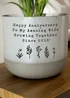 Personalised Memento Company Floral Flecked Plant Pot - One Size Image 2