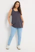 Yours 3 Pack Curve Grey & Green Core Vest Tops - 26-28 Image 5