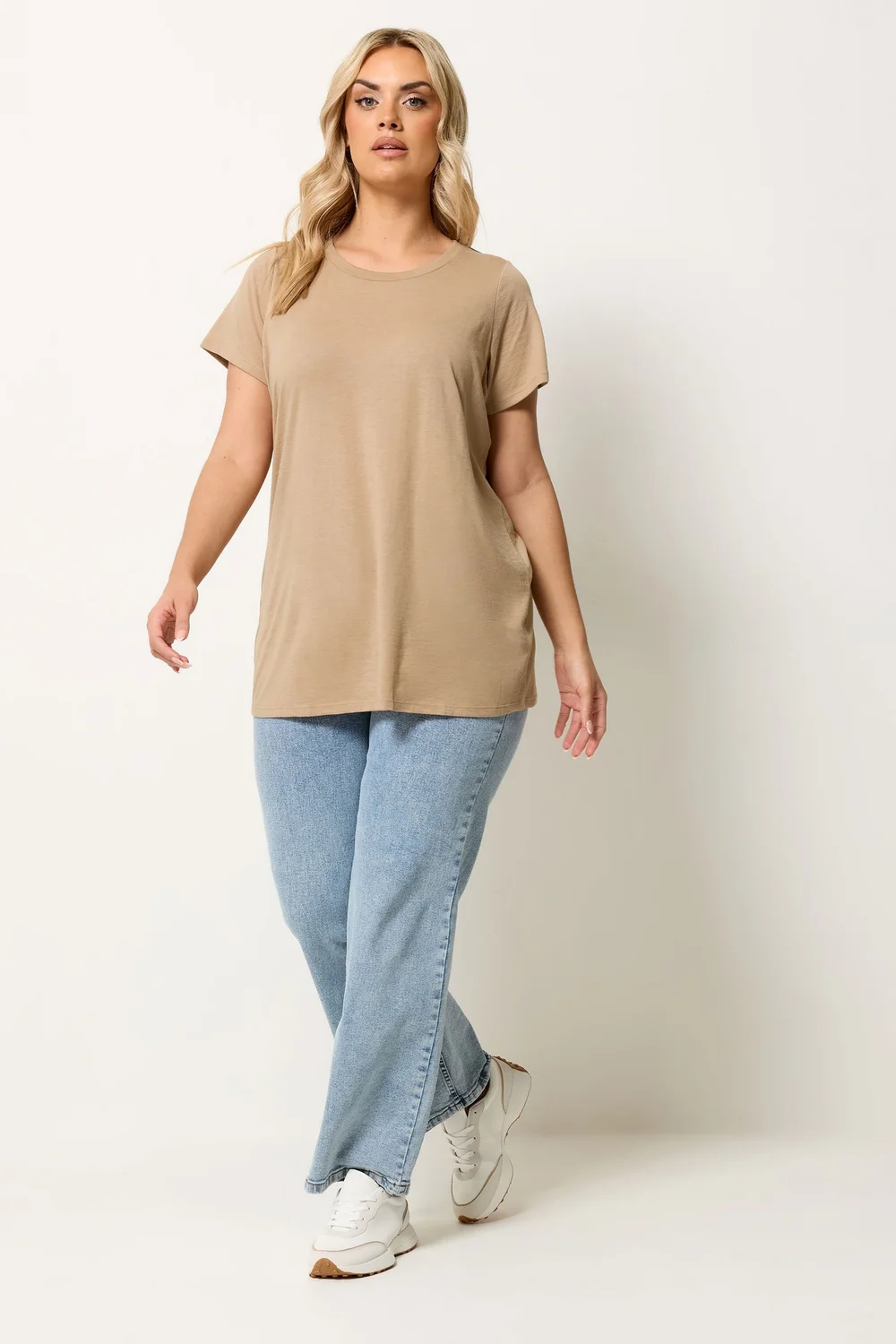 Yours 3 Pack Curve Chocolate Brown & Natural Brown Core T-Shirts - 22-24 Image 5