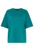 Yours Curve Teal Blue Boxy T-Shirt - 26-28 Image 5