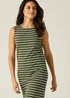 Regatta Dark Khaki Light Vanilla Stripe Amorie Midi Dress - 16 Image 4