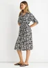 Gini London Black Button Through Belted Shirt Midi Dress - L/XL Image 4