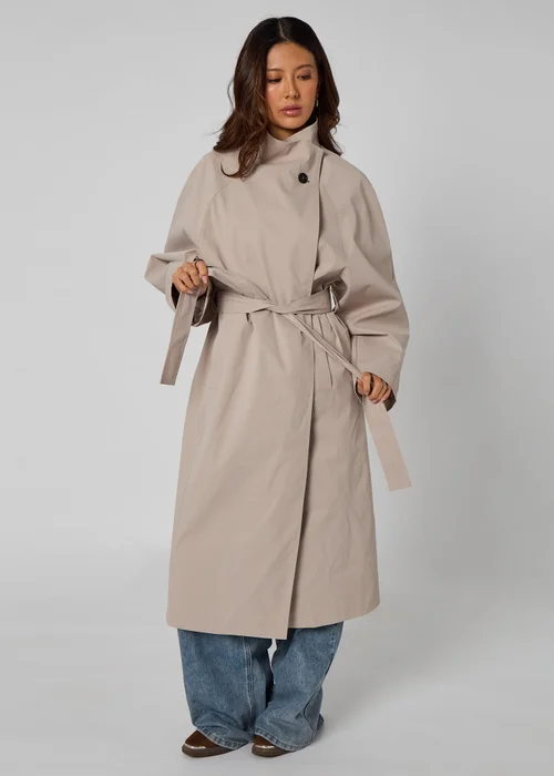 Urban Bliss Stone High Neck Trench - L Image 3