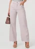 Izabel London Pink High Waist Straight Leg Jeans - 12 Image 2