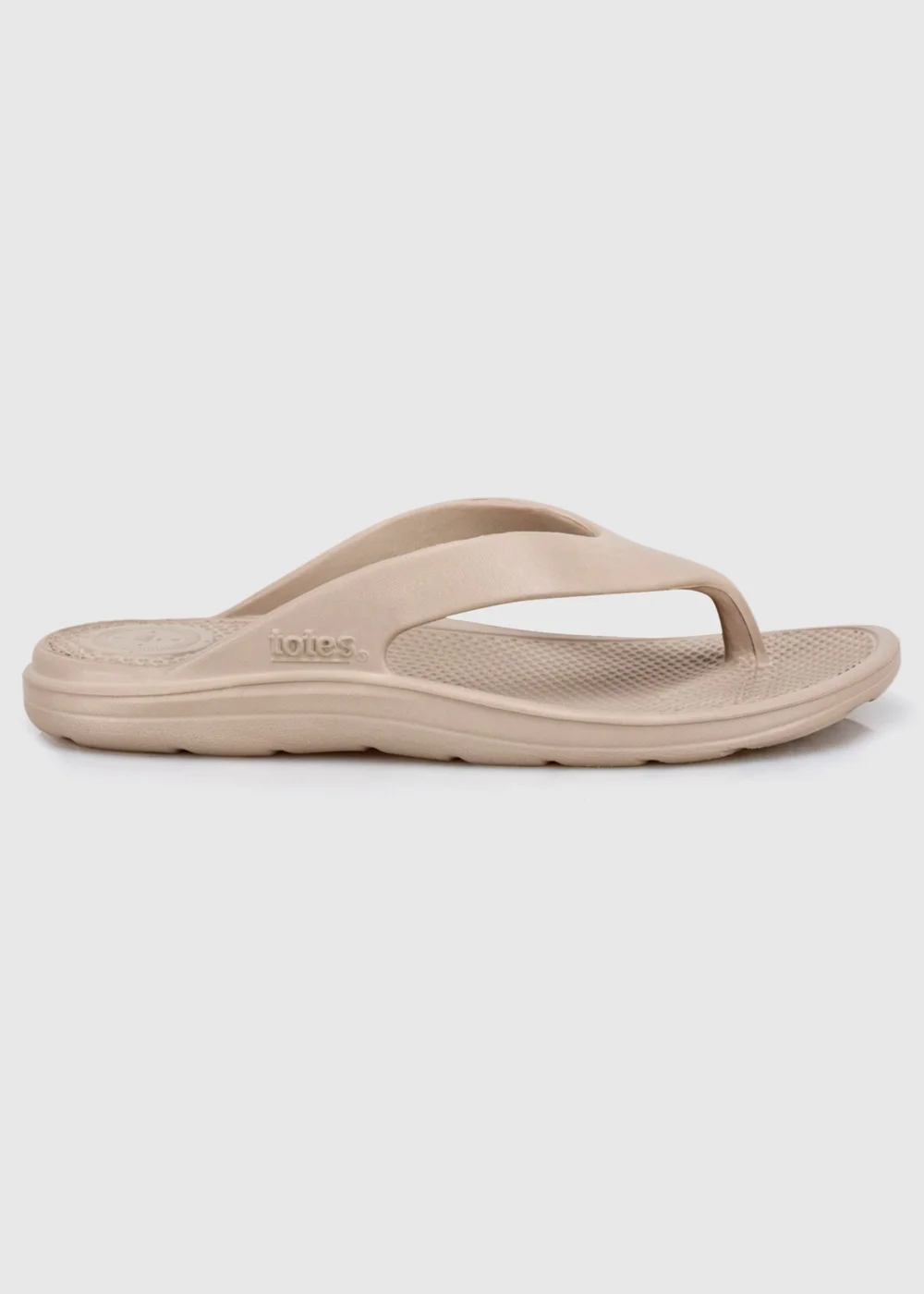 Totes Solbounce Taupe Toe Post Sandals - 7 Image 3