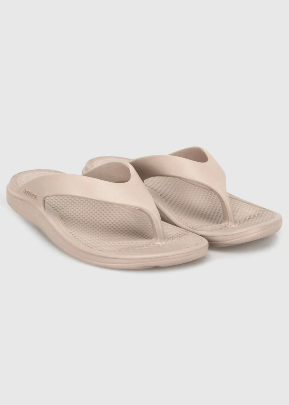 Totes Solbounce Taupe Toe Post Sandals - 7 Image 2