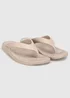 Totes Solbounce Taupe Toe Post Sandals - 7 Image 2