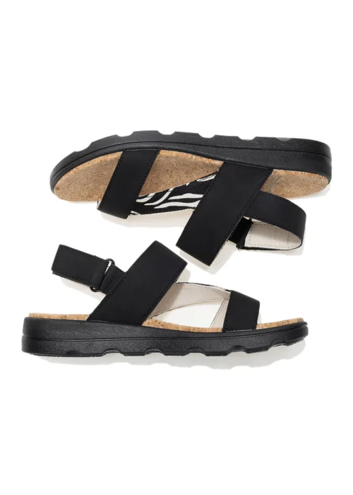 Regatta Black Zebra Rylie Sandals - 5 Image 3