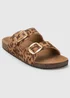 Totes Animal Print Double Buckle Sliders - 8 Image 3