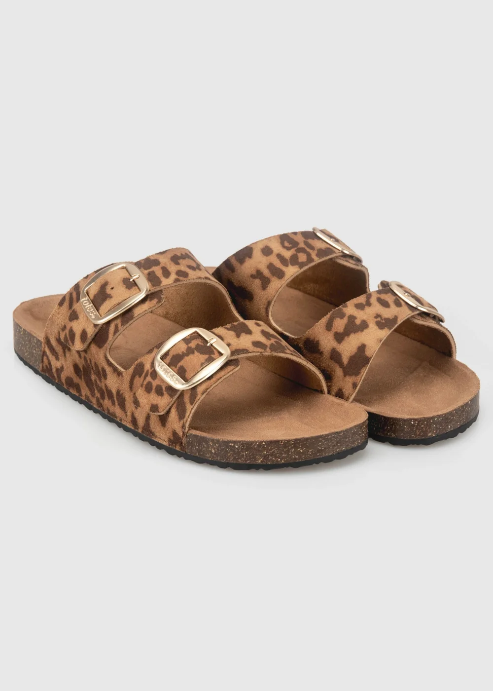 Totes Animal Print Double Buckle Sliders - 8 Image 2