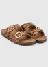 Totes Animal Print Double Buckle Sliders - 8 Image 2