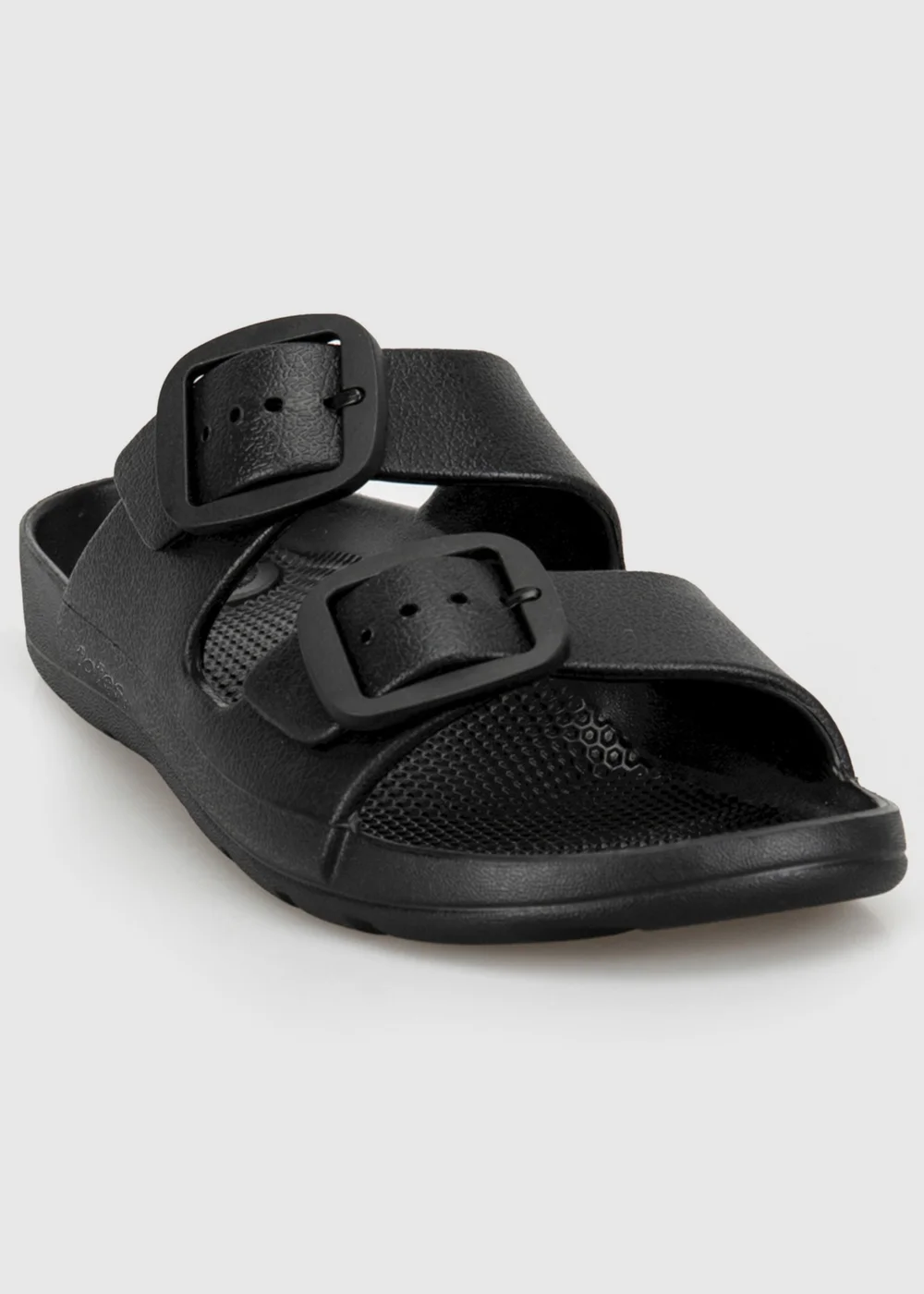 Totes Solbounce Black Double Buckle Adjustable Sliders - 6 Image 3