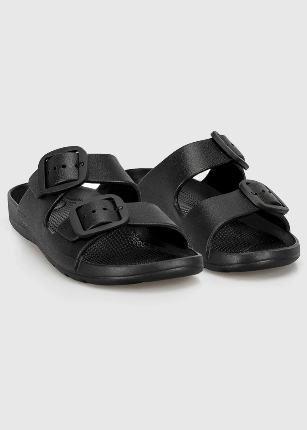 Totes Solbounce Black Double Buckle Adjustable Sliders - 6 Image 2