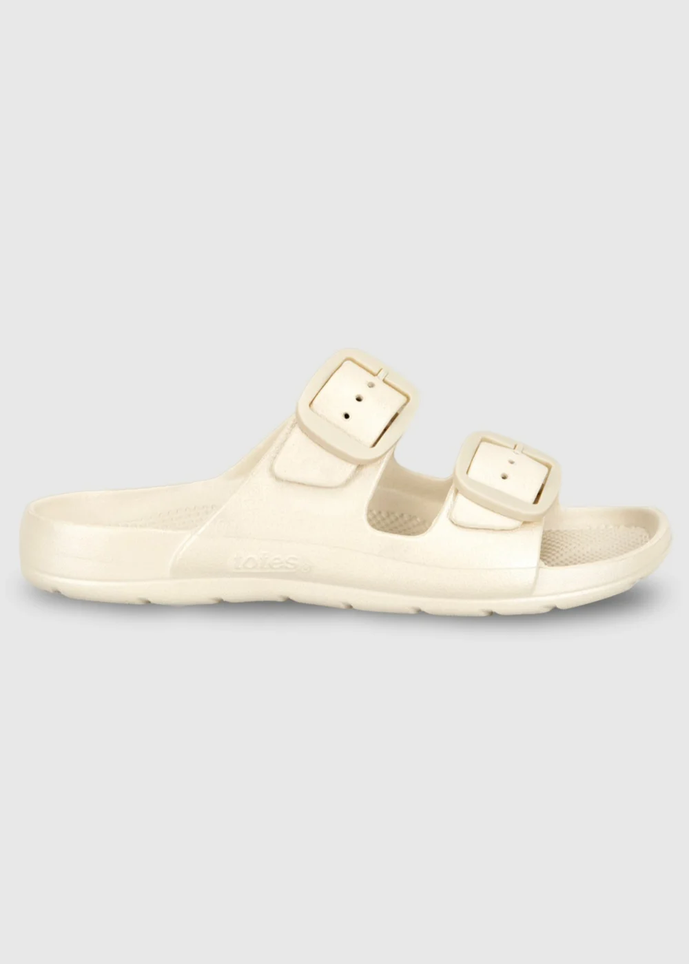 Totes Solbounce Stone Metallic Double Buckle Adjustable Sliders - 7 Image 1