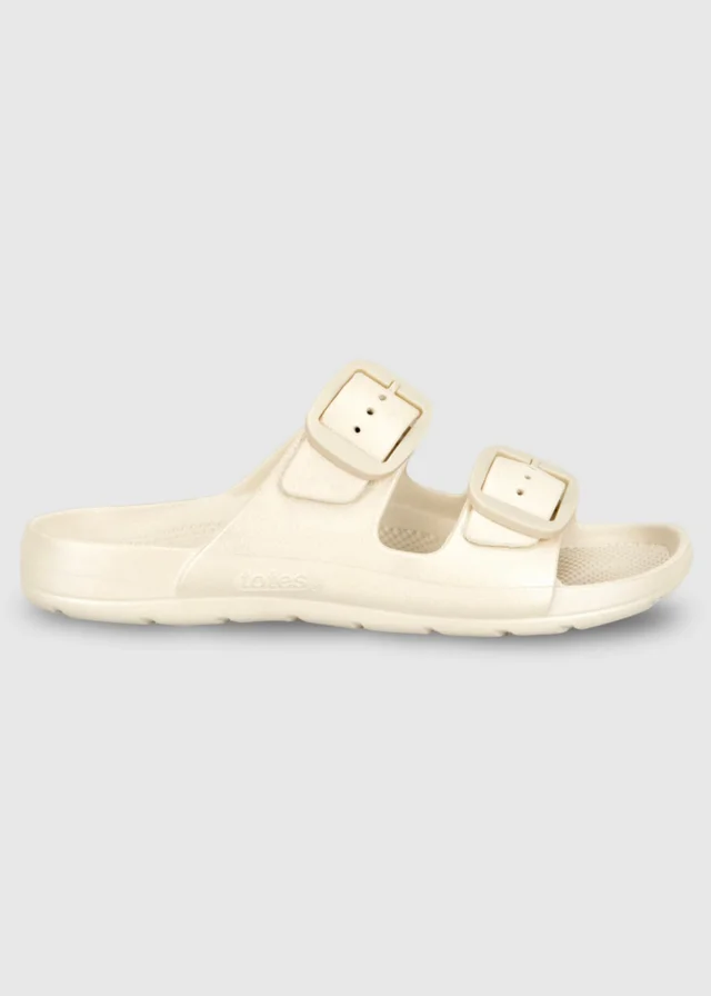 Totes Solbounce Stone Metallic Double Buckle Adjustable Sliders