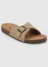Totes Light Brown Single Buckle Sliders - 4 Image 3