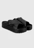 Totes Solbounce Black Cross Front Buckle Sliders - 5 Image 2